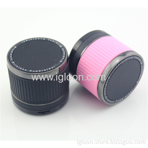 Colorful Bluetooth Speaker Stainless Steel Housing With Silicone Piece Covered